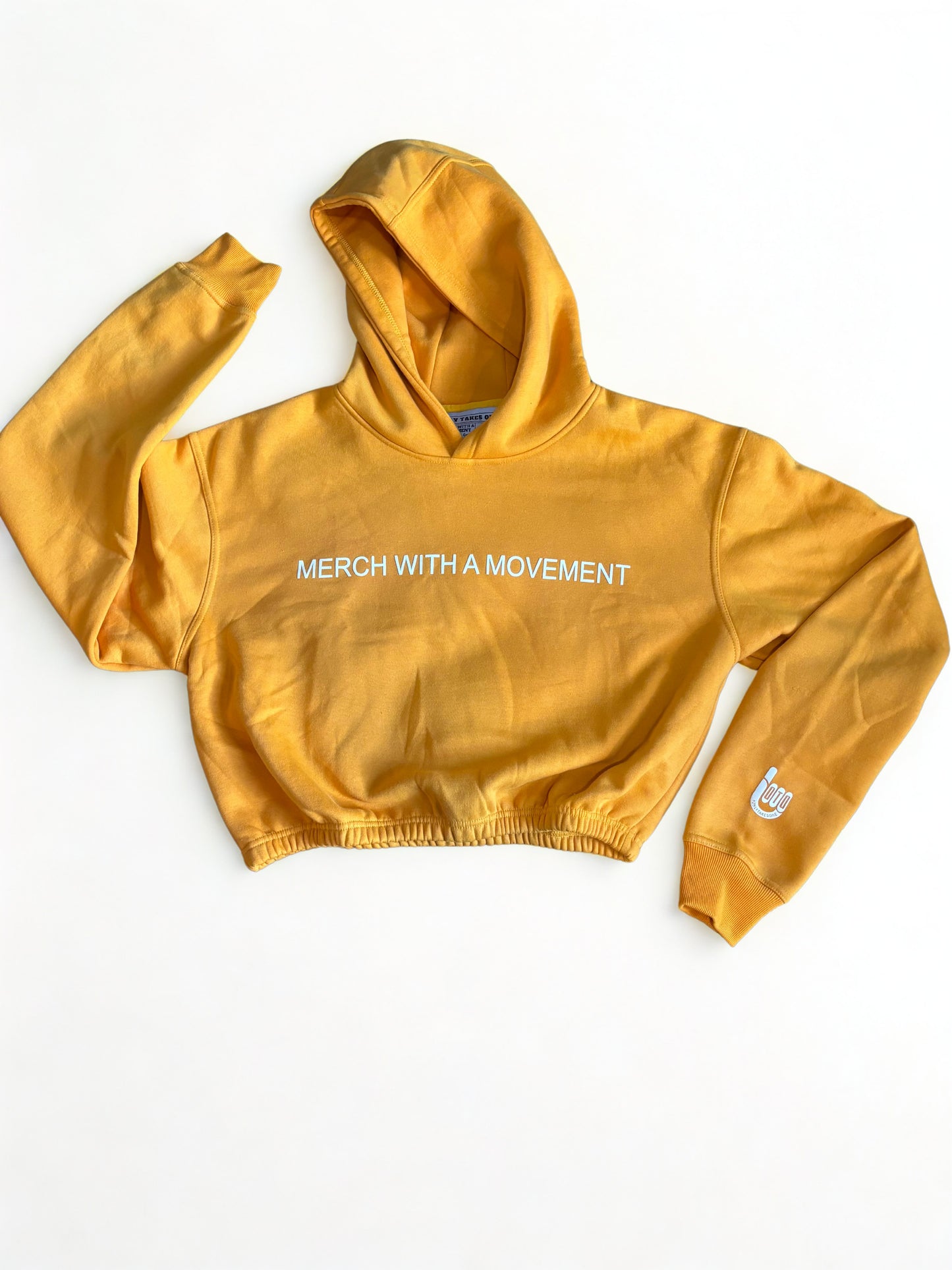 "MOVEMENT" Crop Hoodie
