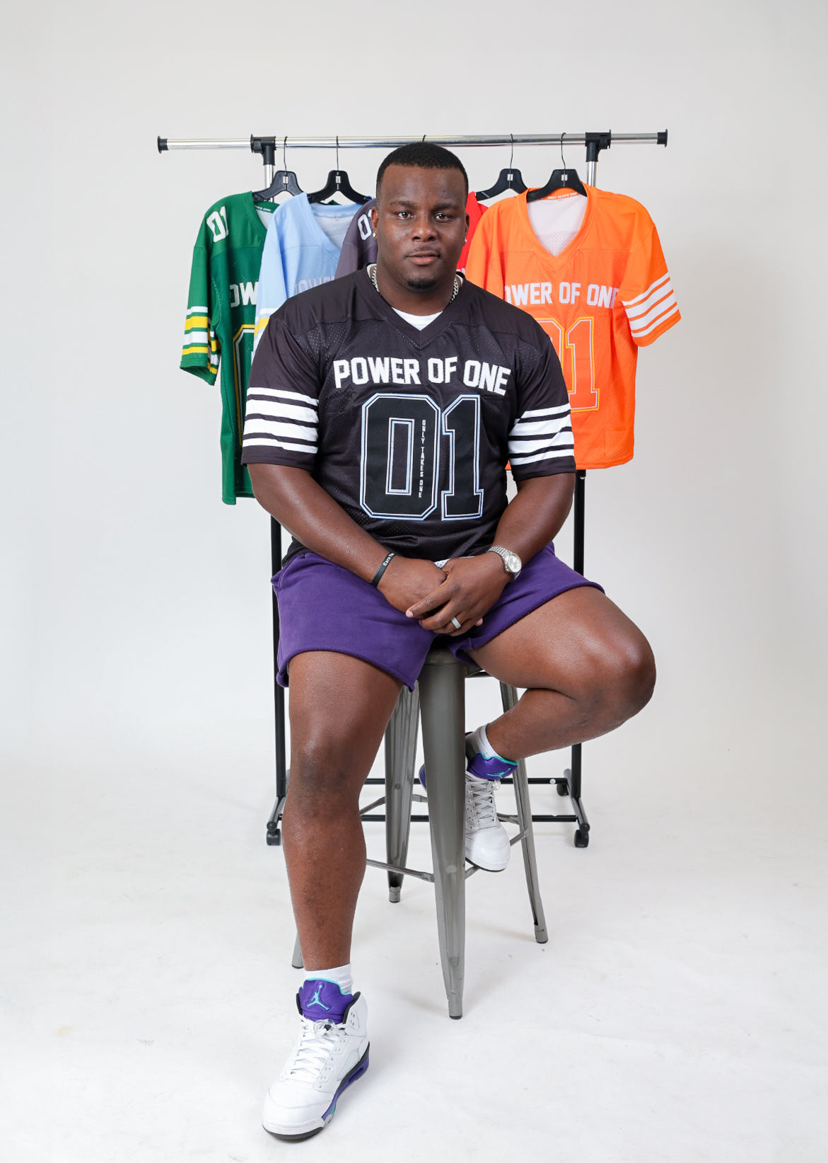 (Pre-Order) Black "POWER OF ONE" Jersey