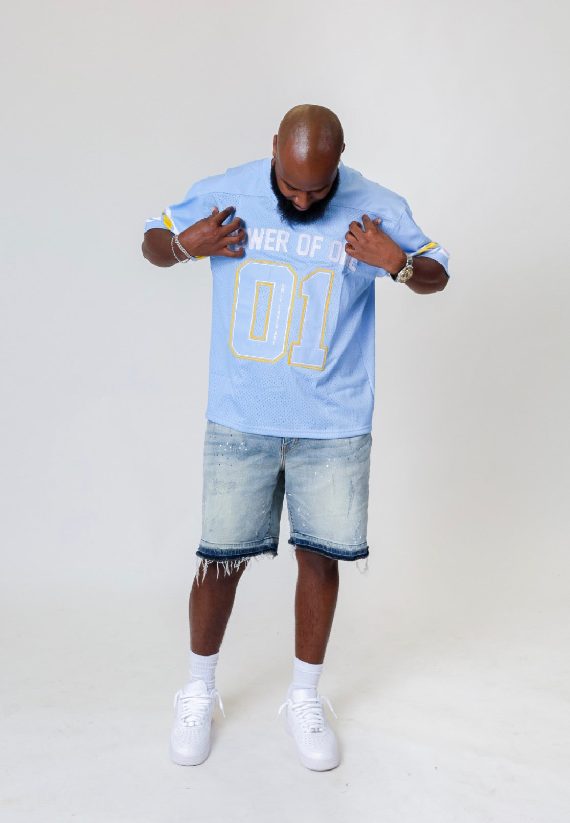 Blue "POWER OF ONE" Jersey